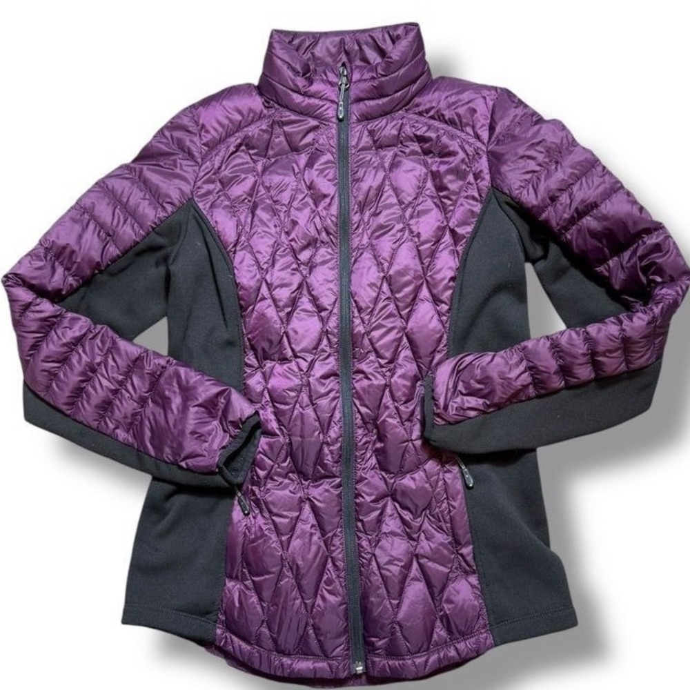 32 Degrees Heat Quilted Down Puffer Jacket Athletic Performance Coat Sz S